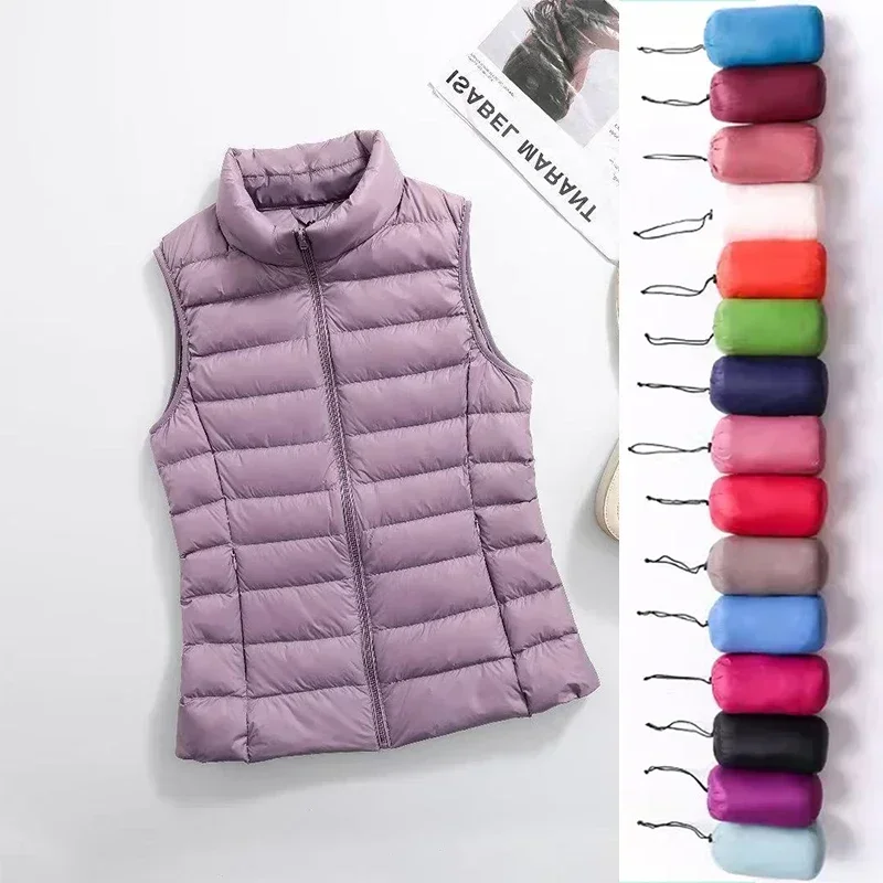 Down Jacket Packable - Gilet da Donna in 11 Colori,