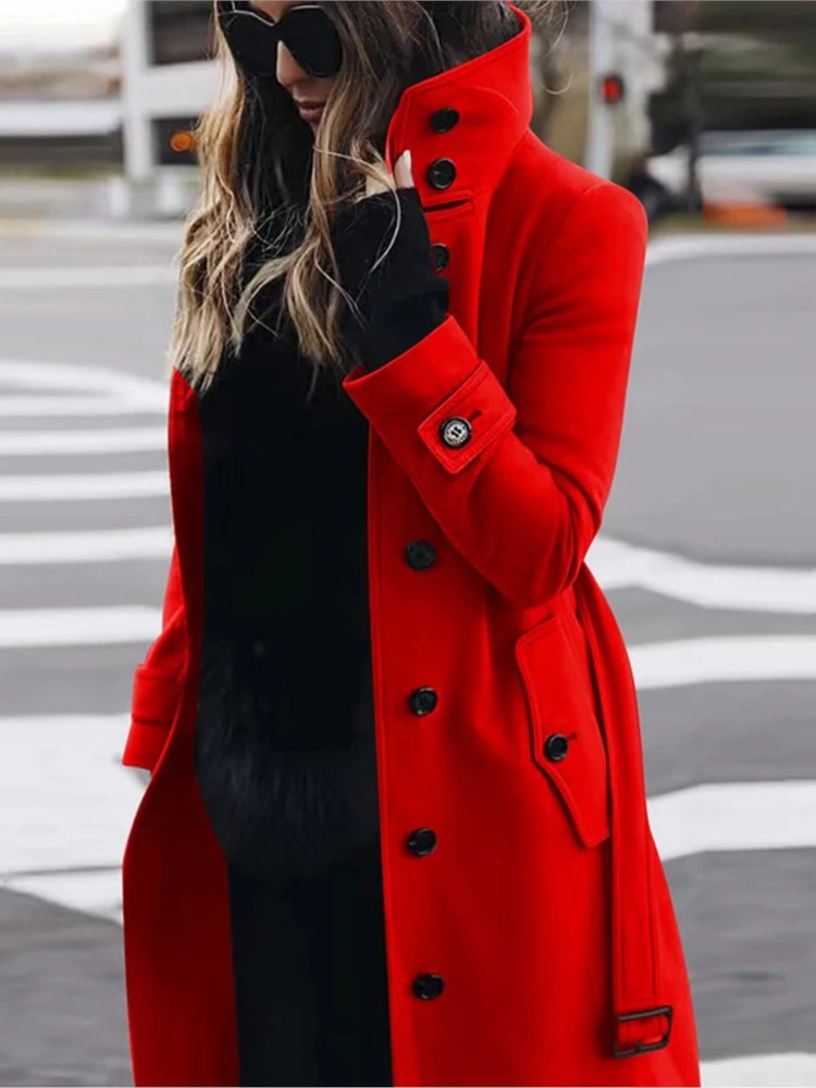 Wool Coat Peacoat - Nuovo cappotto di lana da donna