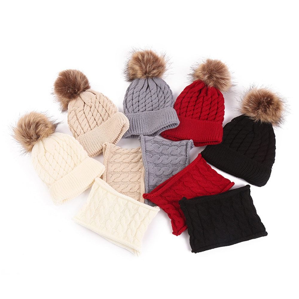 Knit Beanie Hat Warm - Set 2 Pezzi Invernali: Cappello e