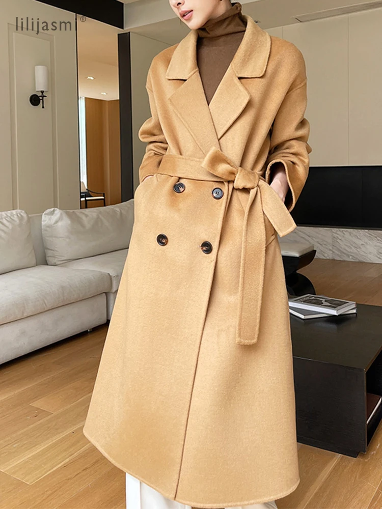Wool Coat Peacoat - Cappotto di lana con risvolto con