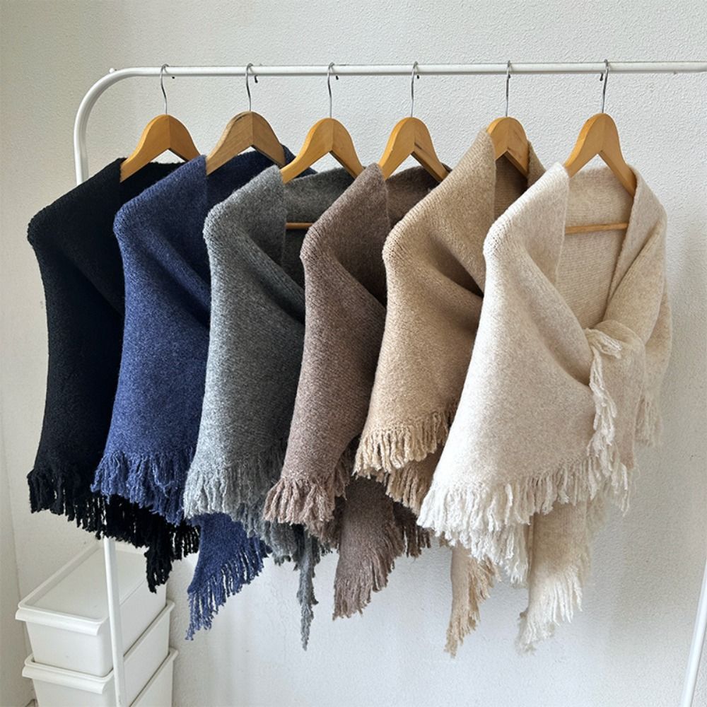 Shawl Wrap Winter - Scialle a triangolo invernale di alta