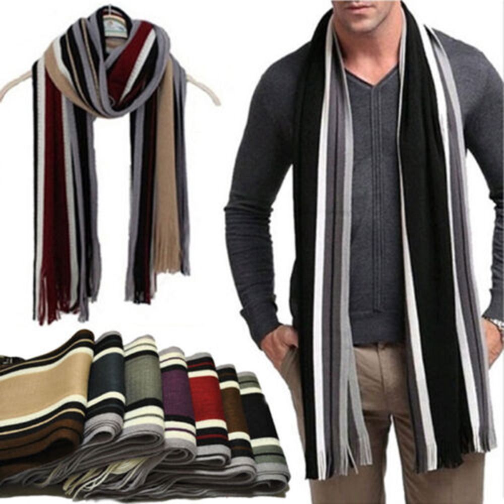 Sciarpa a righe da uomo in cas - Wool Scarf Men recensione e prezzo