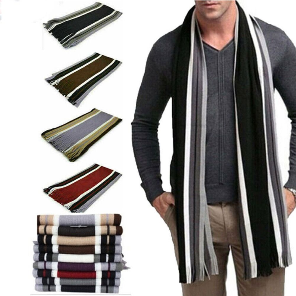 Sciarpa a righe da uomo in cas - Wool Scarf Men recensione e prezzo