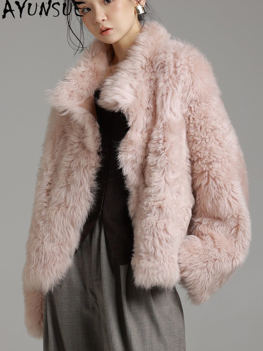 AYUNSUE Cappotto in Vera Pelle - Wool Coat Peacoat recensione e prezzo