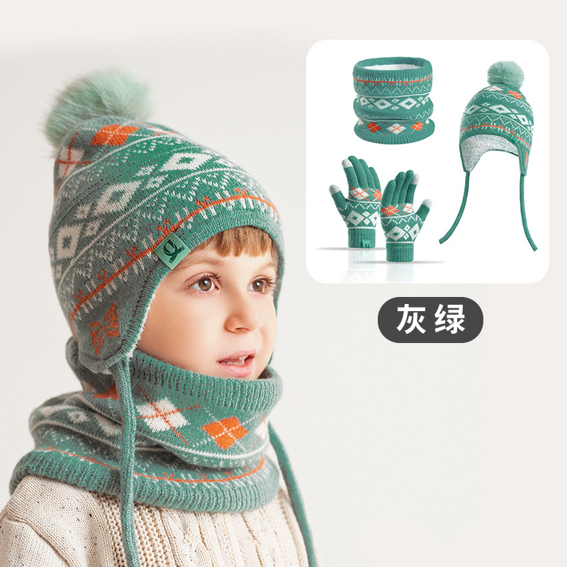 Set 3-in-1 per Bambini: Cappel - Knit Beanie Hat Warm recensione e prezzo