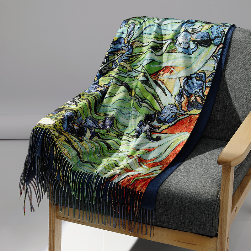Sciarpa di cashmere pittura a  - Wool Scarf Men recensione e prezzo