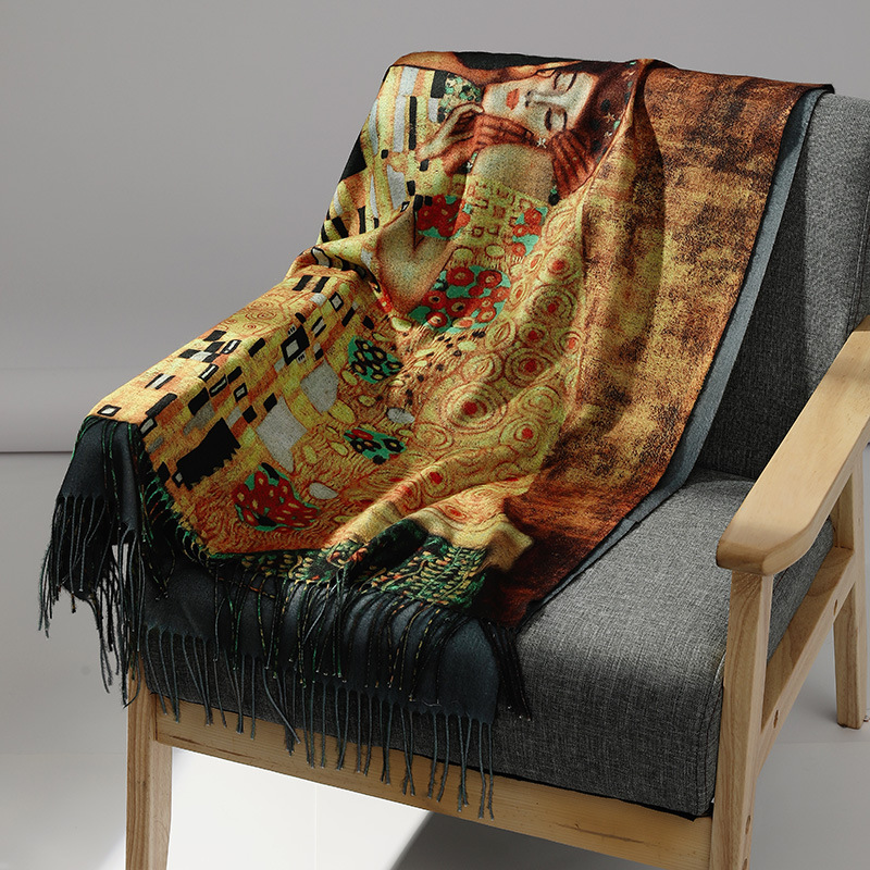 Sciarpa di cashmere pittura a  - Wool Scarf Men recensione e prezzo