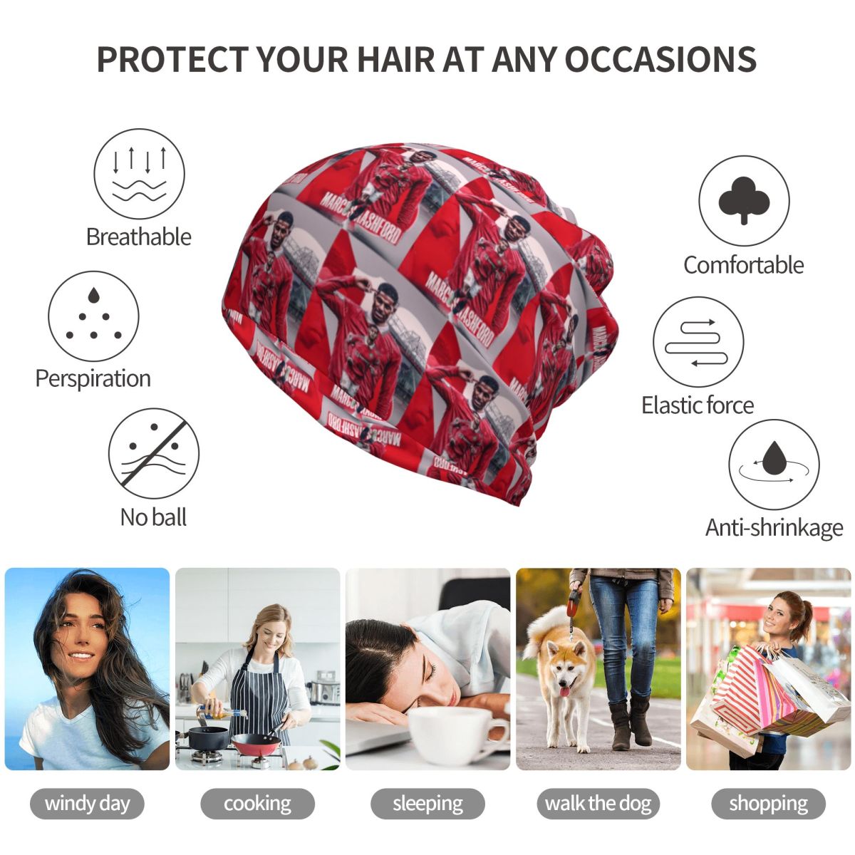 Marcus Rashford New Goal Celeb - Knit Beanie Hat Warm recensione e prezzo